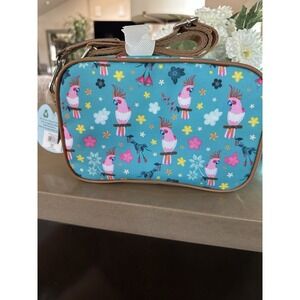 Lily Bloom Parker XBODY Parrot Animal Print Crossbody Bag Adjustable Strap NWT